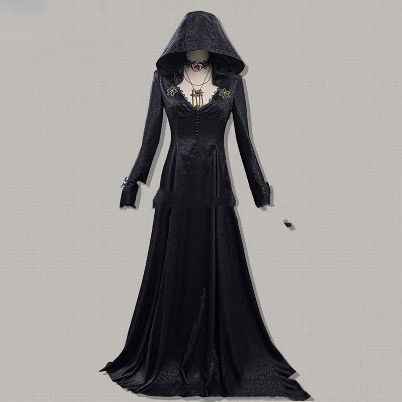 Evil Village Cosplay Costume Vampire Lady Dress Outfits Halloween Carnival Suit