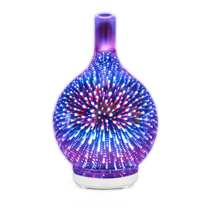 Humidificateur de vase coloré en verre 5V