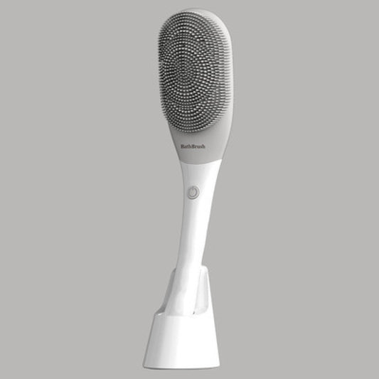 Appareil de bain de Massage électrique, fournitures de bain vibrantes à Long manche, brosse de bain paresseuse entièrement automatique pour frotter le dos