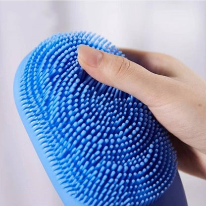 Appareil de bain de Massage électrique, fournitures de bain vibrantes à Long manche, brosse de bain paresseuse entièrement automatique pour frotter le dos