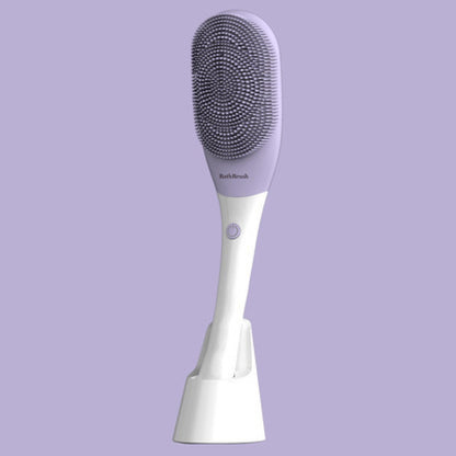 Appareil de bain de Massage électrique, fournitures de bain vibrantes à Long manche, brosse de bain paresseuse entièrement automatique pour frotter le dos