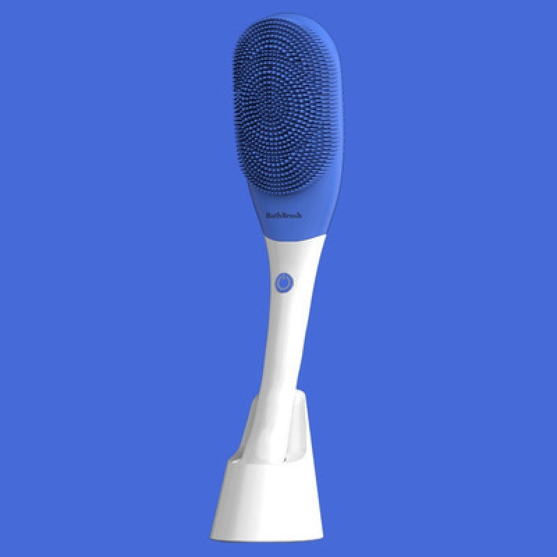 Appareil de bain de Massage électrique, fournitures de bain vibrantes à Long manche, brosse de bain paresseuse entièrement automatique pour frotter le dos