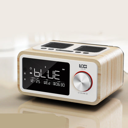 Haut-parleur Bluetooth réveil Radio téléphone portable horloge petite stéréo