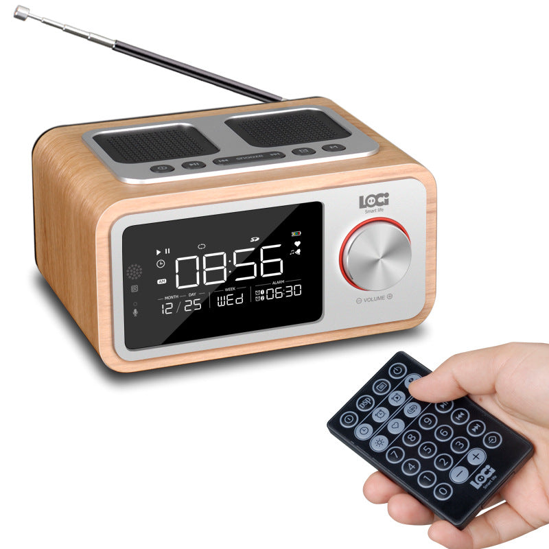 Bluetooth Speaker Alarm Clock Radio Mobile Phone Clock Small Stereo