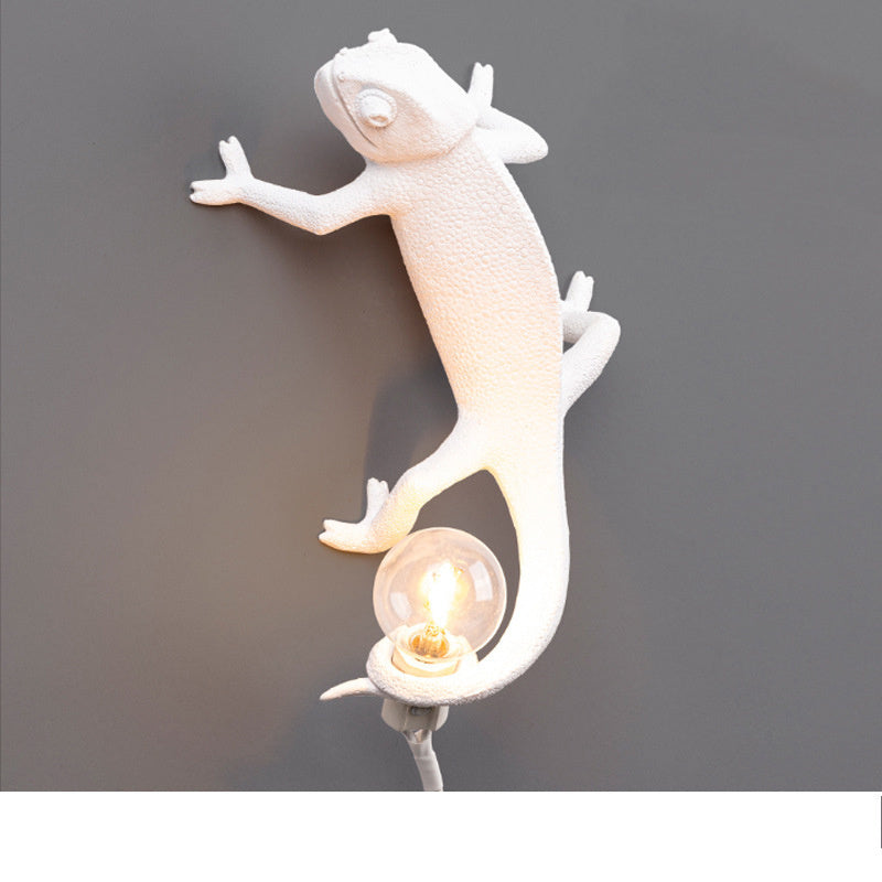 Lampe de Table caméléon nordique salon chambre résine créative décoration animale applique murale