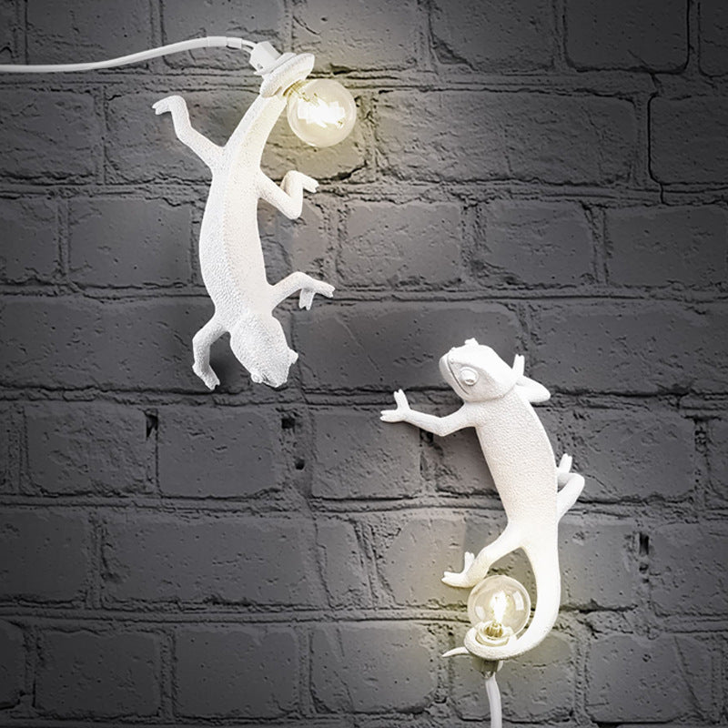 Nordic Chameleon Table Lamp Living Room Bedroom Resin Creative Animal Decoration Wall Lamp