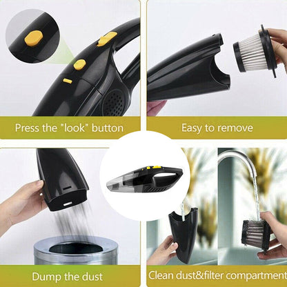 New Usb Wet And Dry Vacuum Cleaner Car Cordless Handheld Rec