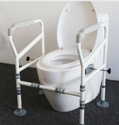 Main courante de toilette, toilettes pour personnes âgées, étagère de sécurité pour se lever et aider la salle de bain, sans poinçon