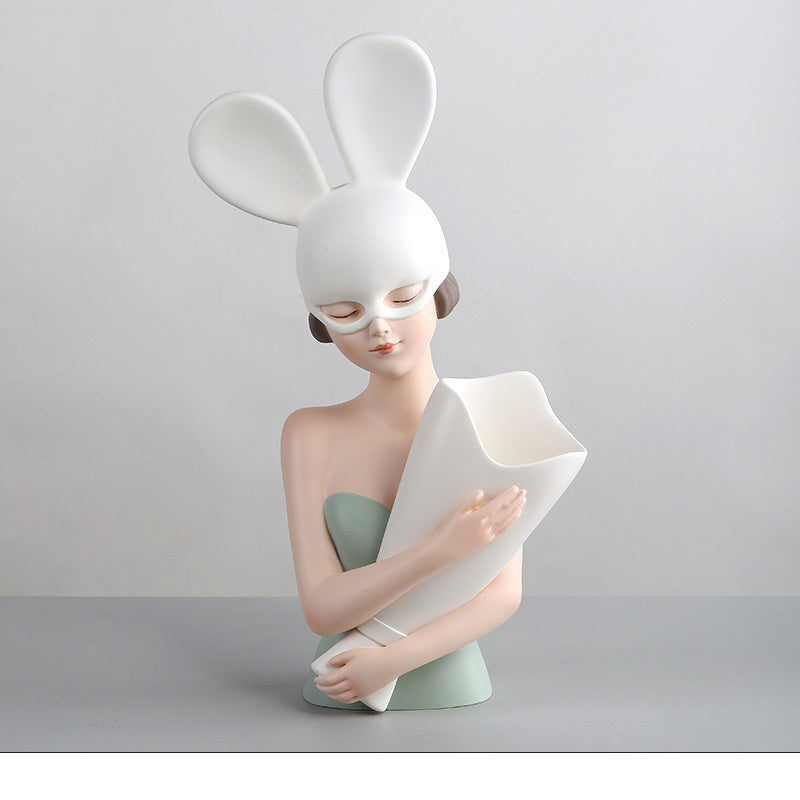 Bunny Girl Decoration Home Living Room Desktop Decoration Birthday Wedding Gift