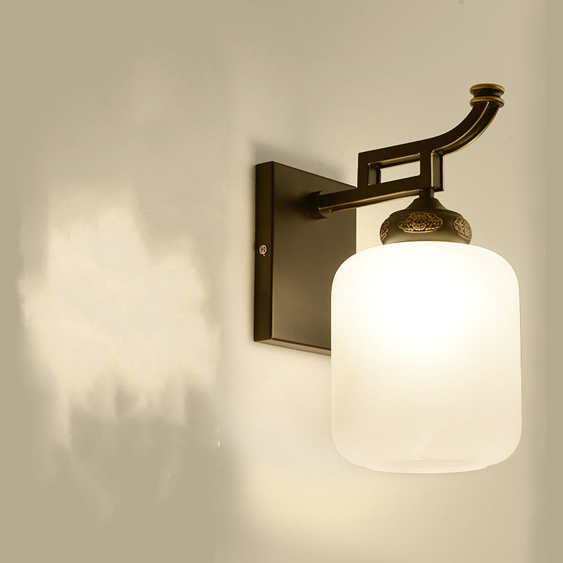 Applique murale minimaliste moderne, lampe suspendue de Style chinois rétro pour allée