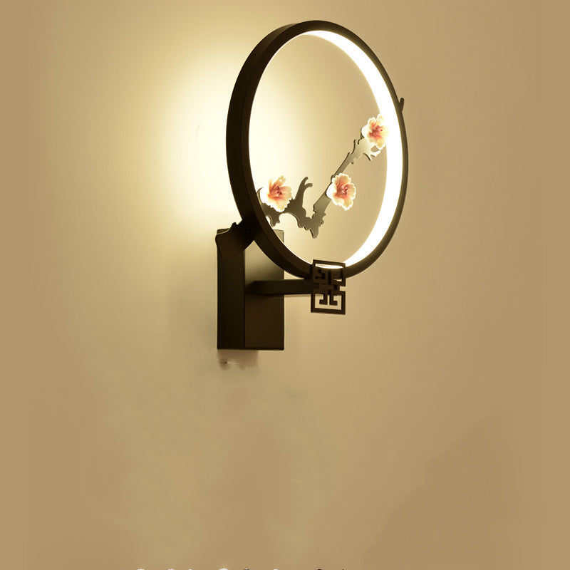 Applique murale minimaliste moderne, lampe suspendue de Style chinois rétro pour allée