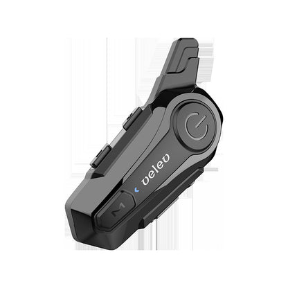 Pure Black Design Fashion Motorcycle Bluetooth Headset Intercom Interconnection Outdoor Riding