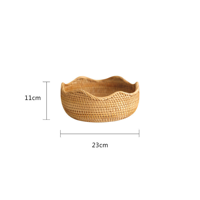 Cesta de almacenamiento Cesta tejida a mano Cesta de bambú tejida de bambú Cesta de bambú