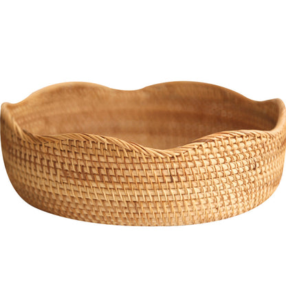 Storage Basket Hand-Woven Basket Bamboo Woven Bamboo Basket Bamboo Basket