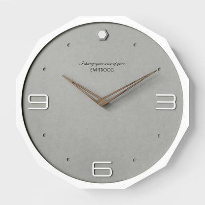 Nordic Iight Luxury Wall Clock Modern Minimalist Iiving Room Free Perforated Wall Clock Restaurant Creative Personality art Table