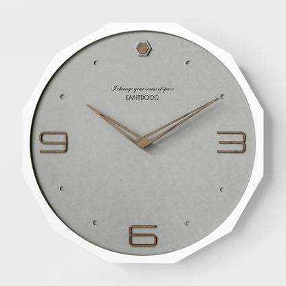 Nordic Iight Luxury Wall Clock Modern Minimalist Iiving Room Free Perforated Wall Clock Restaurant Creative Personality art Table