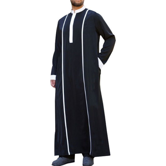 Disfraz musulmán Halloween manga larga C traje Kaftan islámico Jubba traje bata