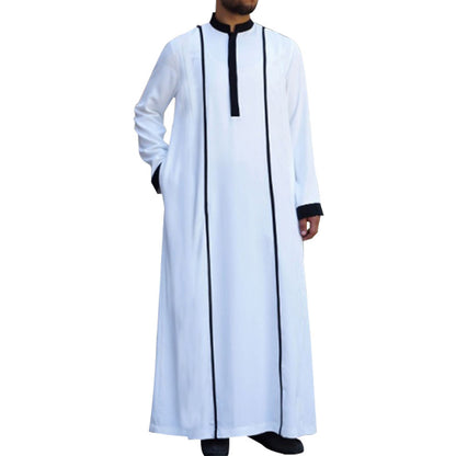 Disfraz musulmán Halloween manga larga C traje Kaftan islámico Jubba traje bata