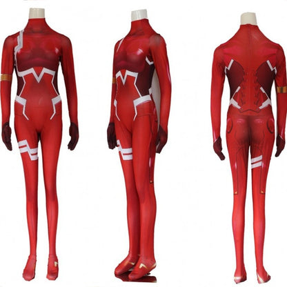 Female 3D Printed Bodycon Suit For Halloween Costume