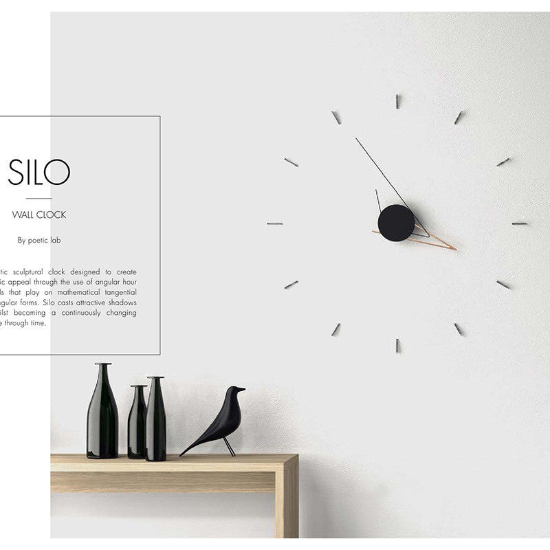 Reloj minimalista moderno para colgar en la pared, reloj artístico nórdico para sala de estar, reloj de pared, decoración creativa de silueta, reloj silencioso