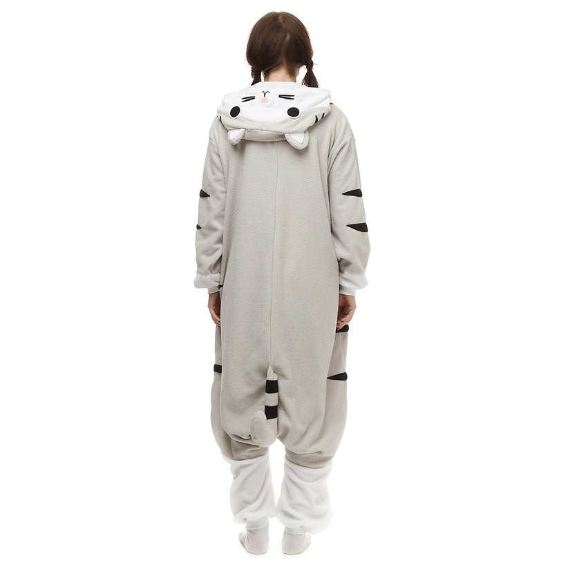 Kangaroo Cartoon One-piece Pajamas Cartoon Couple Cute Boys And Girls' Halloween Fleece Performance Clothes