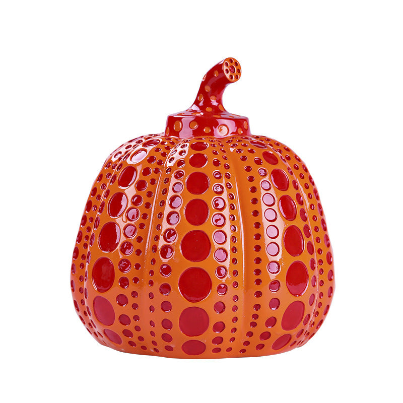 Yayoi Kusama Pumpkin Decoration Polka Dot Art Entrance Living Room Decorations Daily Gift Kitchen Window Office Tea Table Tree