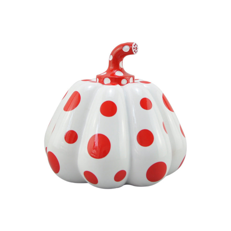 Yayoi Kusama Pumpkin Decoration Polka Dot Art Entrance Living Room Decorations Daily Gift Kitchen Window Office Tea Table Tree