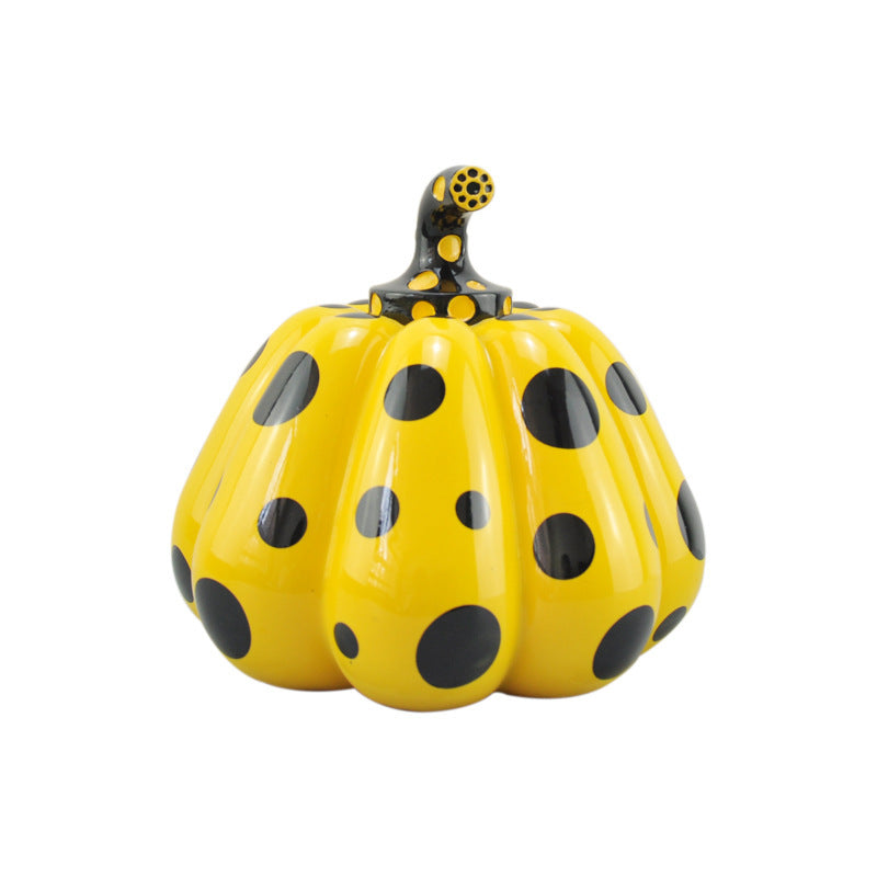 Yayoi Kusama Pumpkin Decoration Polka Dot Art Entrance Living Room Decorations Daily Gift Kitchen Window Office Tea Table Tree