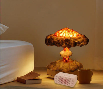 Mushroom Cloud Creative Led Table Lamp Infinite Three-Tone Light Eye Protection Lamp