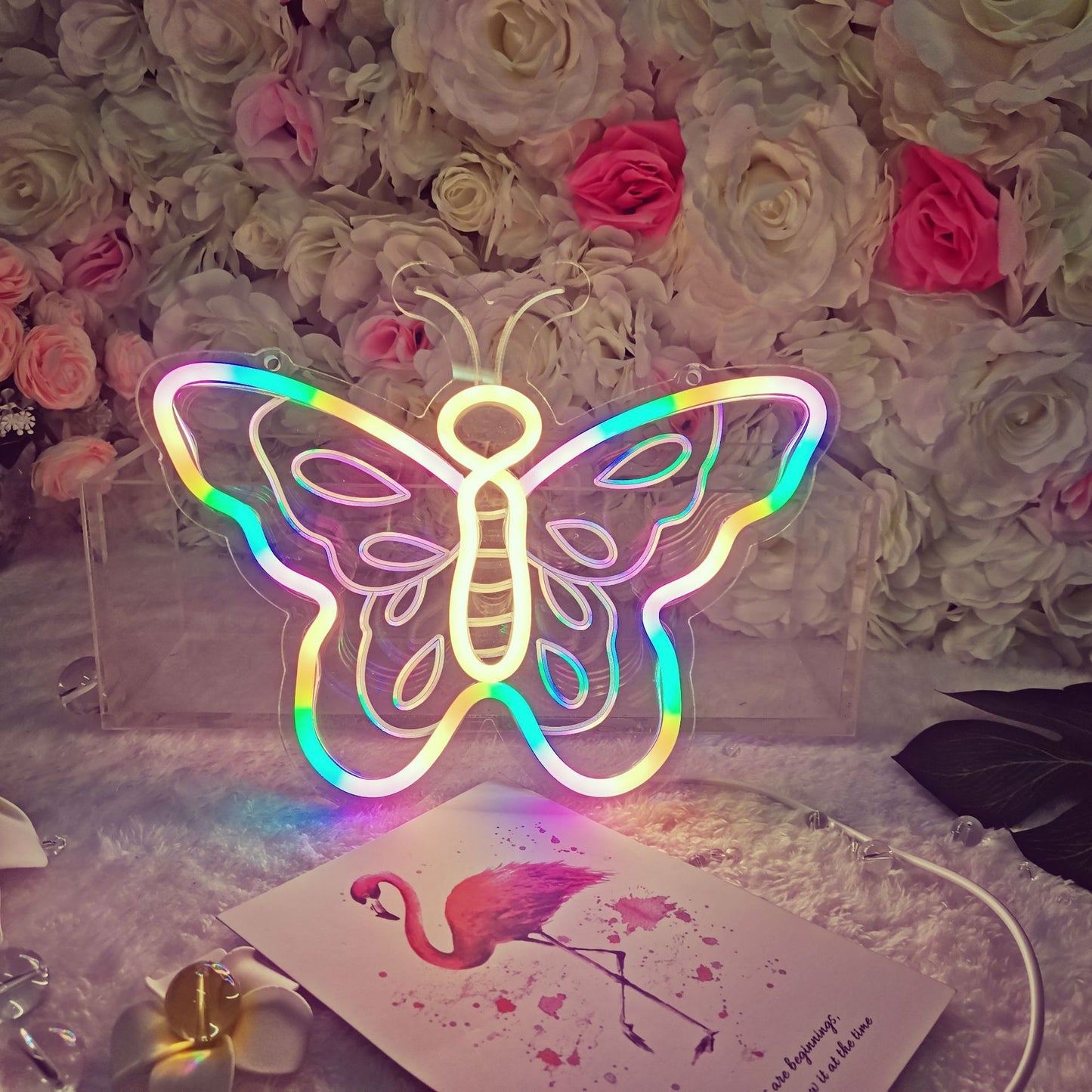 Crown Home Decoration Colorful Butterfly