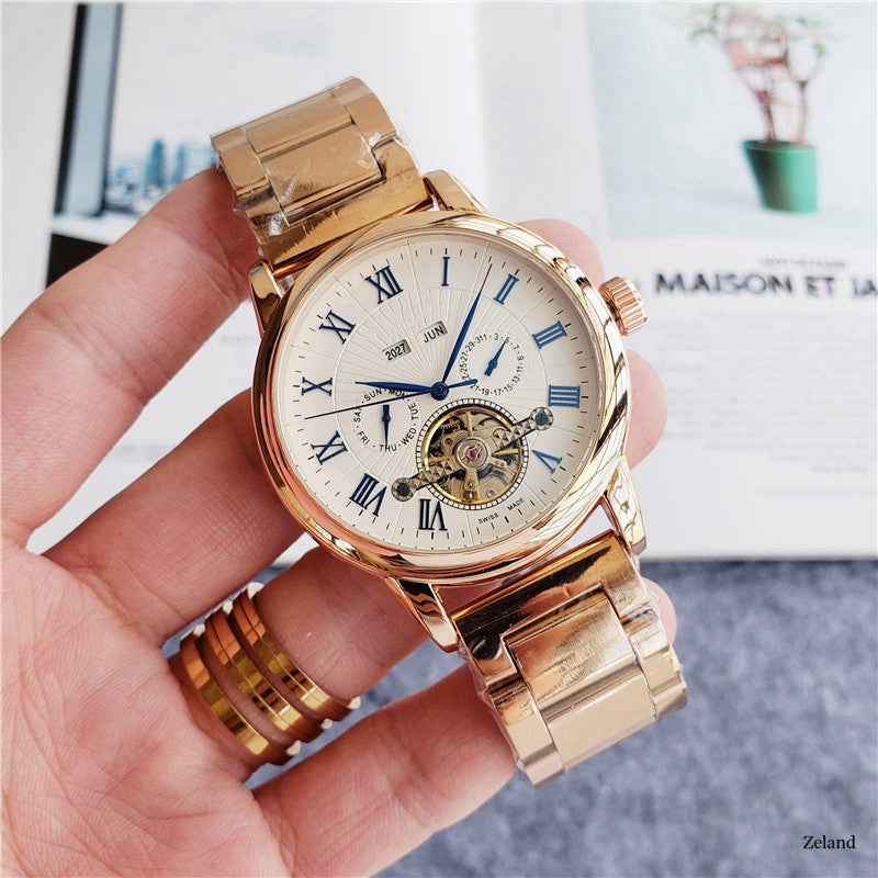 Reloj Tourbillon Reloj de cinco manecillas Reloj casual de moda para hombres