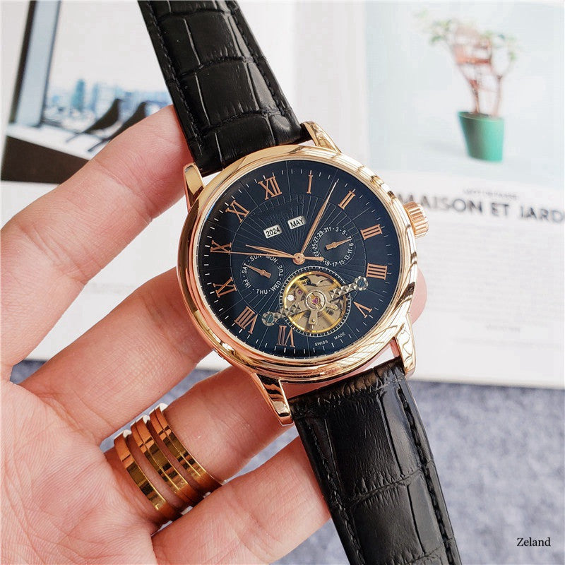 Reloj Tourbillon Reloj de cinco manecillas Reloj casual de moda para hombres