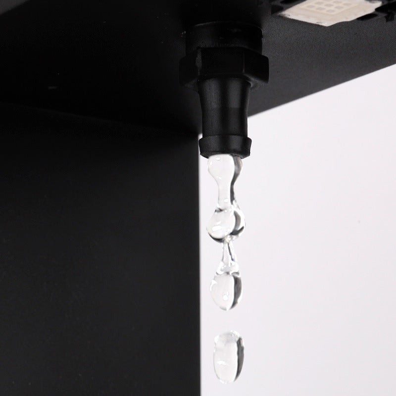 Anti-Gravity Suspended Droplets Flow Backwards