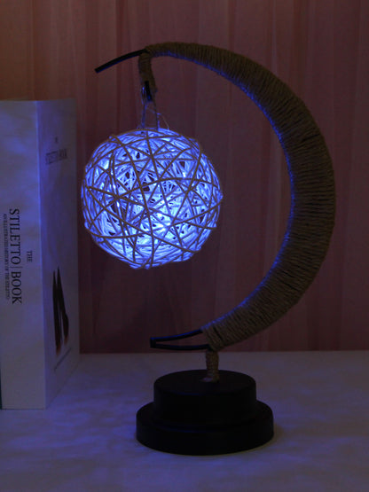 Ins Wind Iron Ornament Led Moon Star Shape Copper Wire Lamp