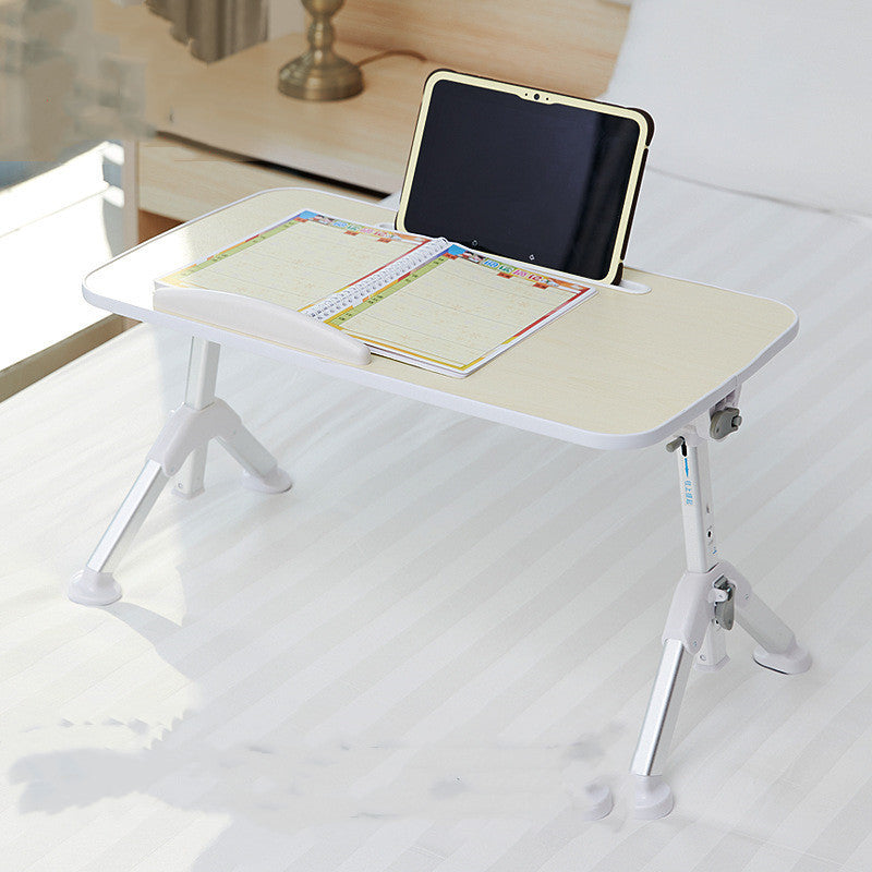 Petite Table de bureau sur lit, baie vitrée réglable, support pour carnet d'étude, bureau d'ordinateur réglable