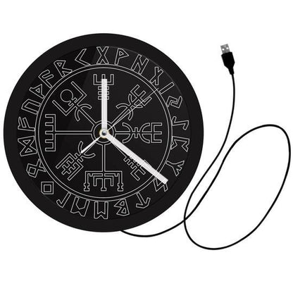 Sign Rune Home Decoration Time Wall Clock