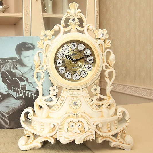 Pendulum Clock Home Clock Creative European Retro Table Clock