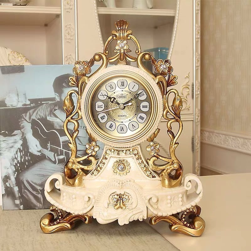 Pendulum Clock Home Clock Creative European Retro Table Clock