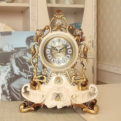 Pendulum Clock Home Clock Creative European Retro Table Clock