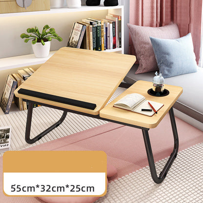 Escritorio de cama, mesa pequeña plegable, mesa perezosa para ordenador, hogar