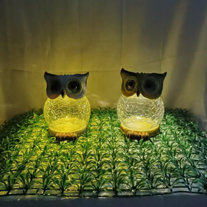 LED Owl Shaped Solar Light Outdoor Porch