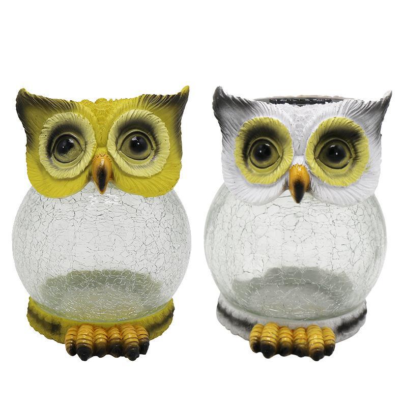 LED Owl Shaped Solar Light Outdoor Porch