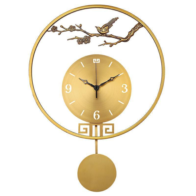 Chinese Style Wall Clock Living Room Chinese Style