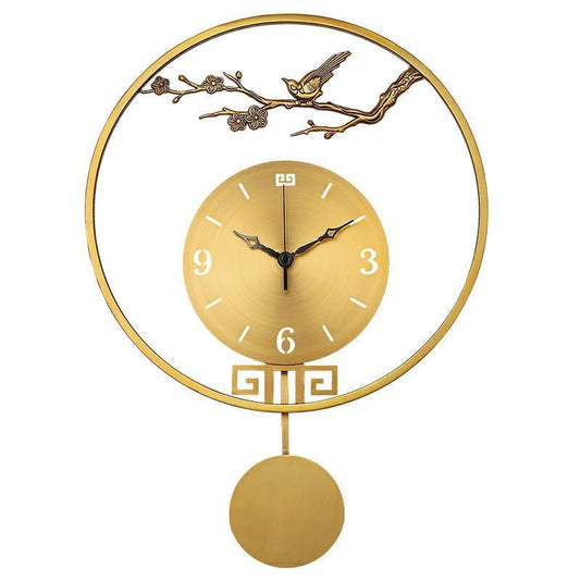 Chinese Style Wall Clock Living Room Chinese Style