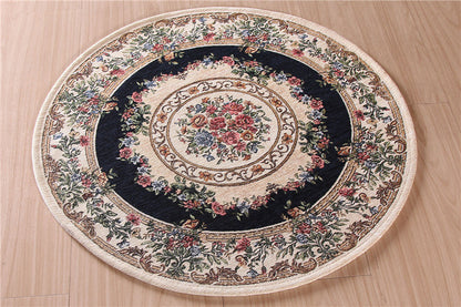 Round Carpet Custom Pastoral Style Living Room Coffee Table Mat