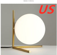 Simple glass ball table lamp