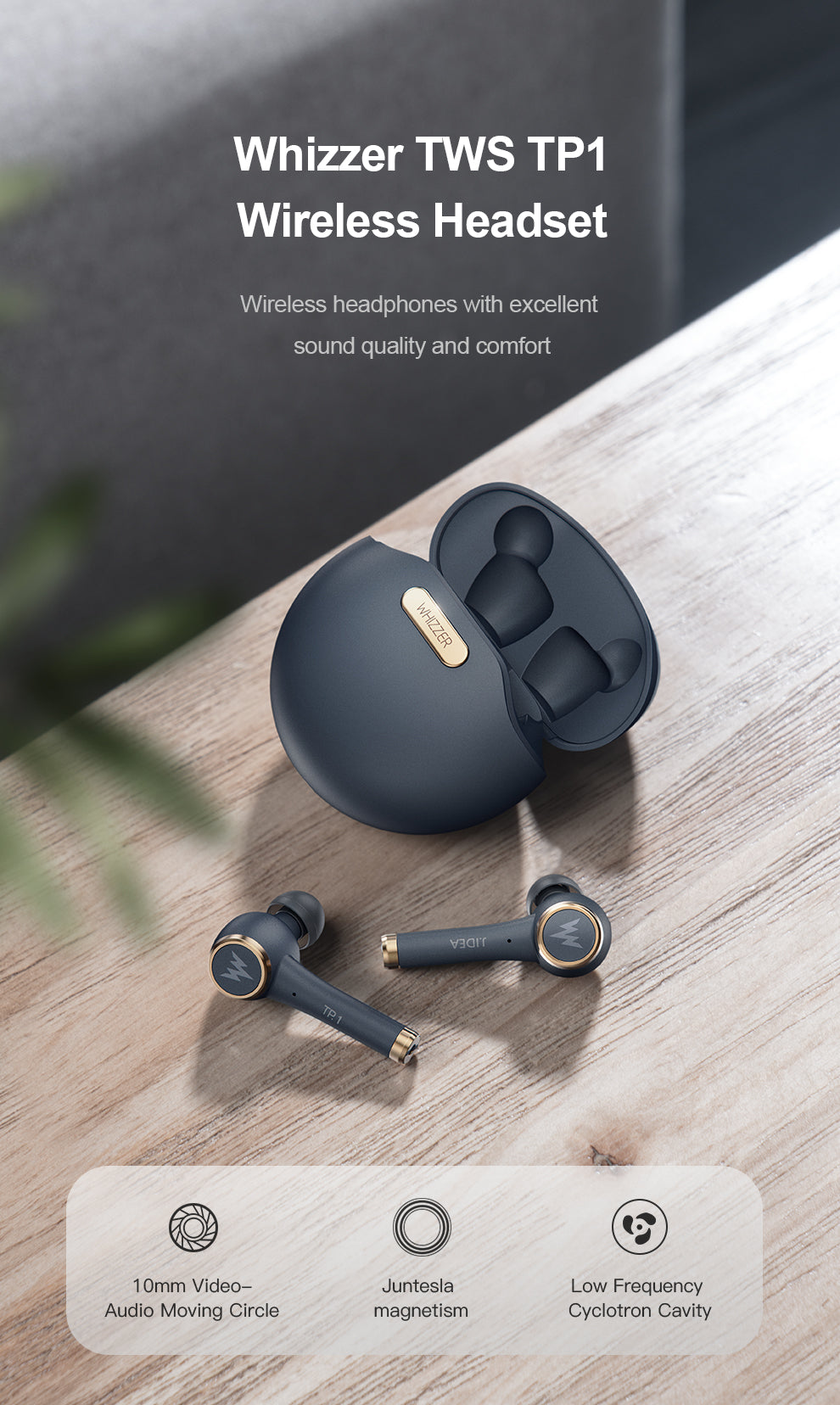 Auriculares inalámbricos TWS Bluetooth de larga resistencia con orejas pequeñas