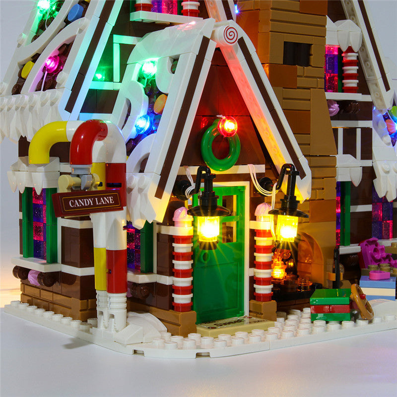 LED String Light for Building Block Gingerbread House Compatible With 10267 (NOT Include The Model)