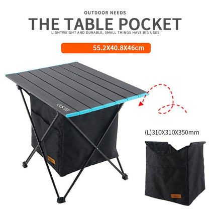 Outdoor aluminum alloy folding table