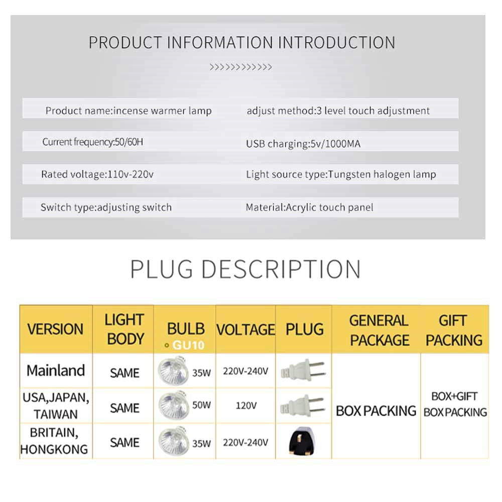 Lampe de table à température réglable avec télécommande